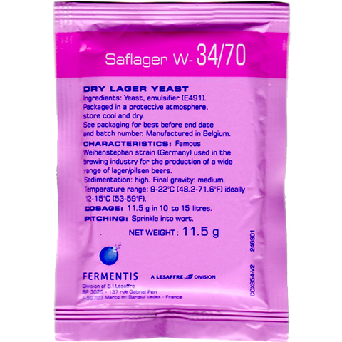 Saflager W-34/70 Yeast Saflager W-34/70 Yeast