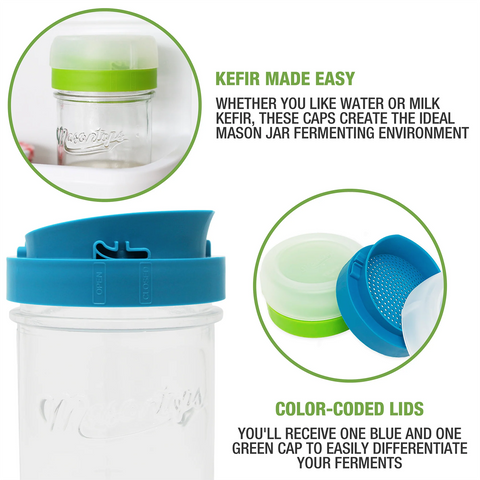 Kefir Cap Brewing Lids | Masontops Kefir Cap Brewing Lids | Masontops