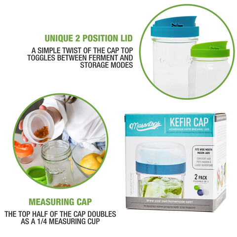 Kefir Cap Brewing Lids | Masontops Kefir Cap Brewing Lids | Masontops