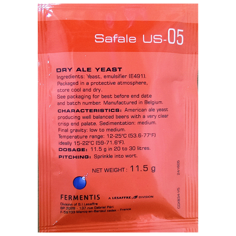 Safale US-05 Yeast Safale US-05 Yeast