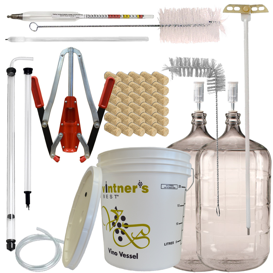 Let's Vint! Deluxe Winemaking Starter Kit