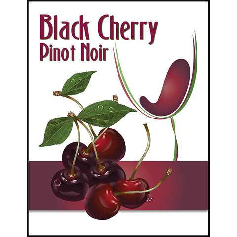 Island Mist Black Cherry Pinot Noir Labels