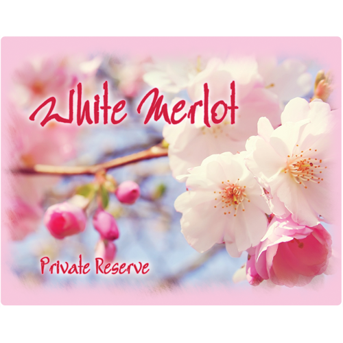 White Merlot Labels