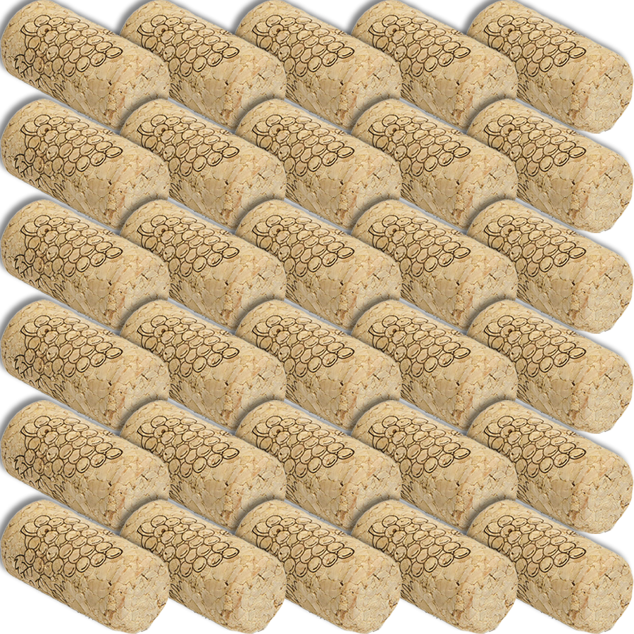 Corks | #8 x 1¾" w-Grape Pattern