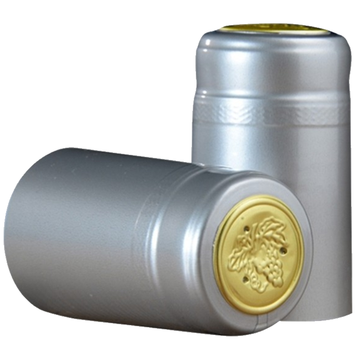 Heat Shrink PVC Capsules Silver