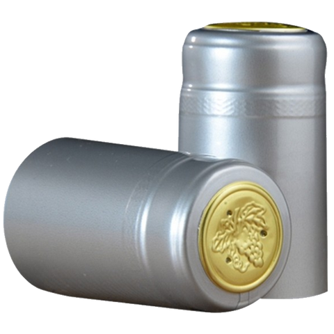 Heat Shrink PVC Capsules Silver